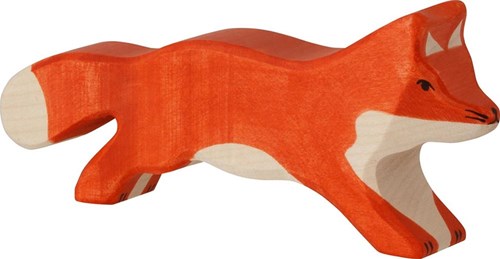 Holztiger Holz Fuchs Spielfigur rot FSC nachhaltiges Spielzeug
