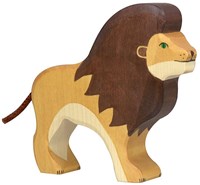 Holztiger Holz Löwe Spielfigur handgefertigt nachhaltiges Spielzeug