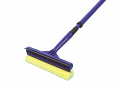 Fensterwischer Reinigungswerkzeug 20cm mit Teleskopstiel schwarz-gelb