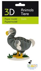 Fridolin 3D Papiermodell Dodo Bastelset Karton Lernspielzeug