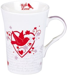 With love theemokken met hartjes (4 st)
