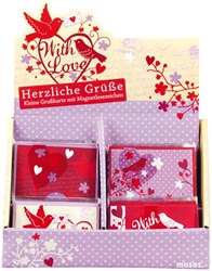 With love ansichtkaarten met envelop 4 ass (40 st)