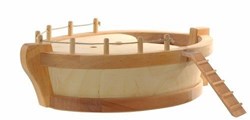 Ostheimer Holz Arche Schiff mit Leiter - nachhaltiges Spielzeug Boot