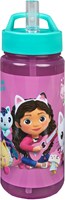 van der Meulen Gabby's Dollhouse Trinkflasche 500ml mit Strohhalm - Kinder
