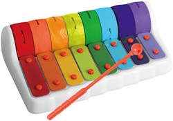 KiddyGo Xylophon Spielzeug bunt mit Rollen - Musikspaß für Kinder