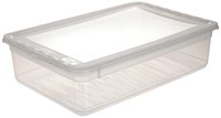 Keeeper Aufbewahrungsbox transparent 8 Liter mit Deckel - stabile Box
