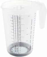 Keeeper Messbecher 1,5L - Nordic grey Kunststoff Küchenmessbecher mit Antirutsch