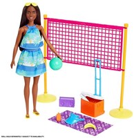 Mattel Barbie Volleyball Spielset recyceltes Plastik Strandzubehör-3