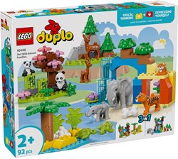 LEGO DUPLO Bauset Wildtier-Familien 3-in-1 - Lernspielzeug für Kinder