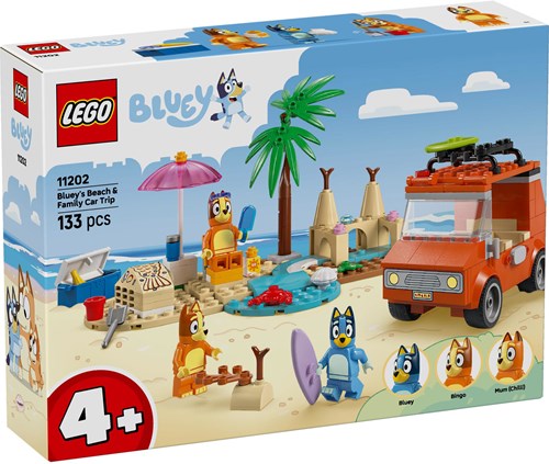 LEGO Bluey Strand Auto Spielset - kreativer Bauspaß für Kinder
