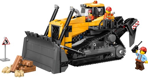 LEGO City Baustellenfahrzeug Gelber Bulldozer - 60466 Spielset-2