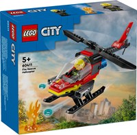 LEGO City Feuerwehrhubschrauber Spielzeug - 60411 - Bauset für Kinder