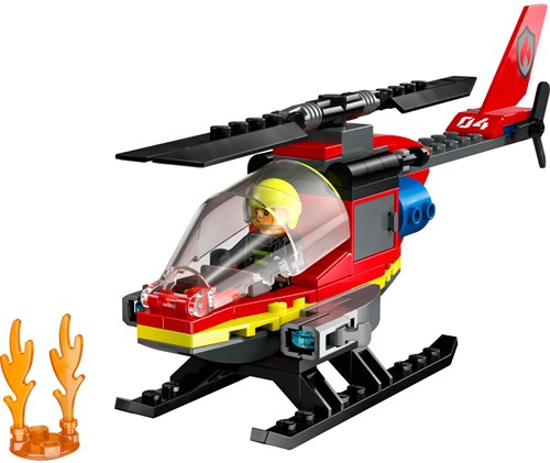 LEGO City Feuerwehrhubschrauber Spielzeug - 60411 - Bauset für Kinder-2