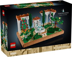 LEGO Icons Garten Bauset mit Brunnen und Blumen - 10359