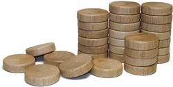 HOT Games Sjoelsteine Set - 30 Stück - Turnier - 52mm hohlgedreht
