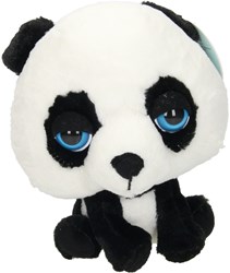 Lobbes Kuscheltier Plüsch Panda 21cm - Big Headz weiches Spielzeug Panda