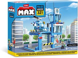 Zuru Bauspielzeug Polizeistation Max City 321-teilig kreatives Spiel