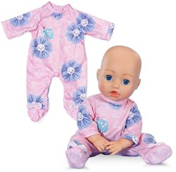 Baby Annabell Puppenkleidung Strampler rosa 43cm geblümt