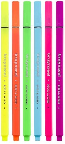 Bruynzeel Fineliner Set Neon 6 Farben - Kreative Stifte für Kinder-2