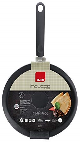 Ibili Pfannkuchenpfanne 28 cm Aluminium Antihaftbeschichtung schwarz-2