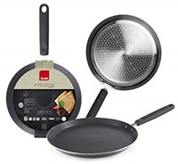 Ibili Pfannkuchenpfanne 28 cm Aluminium Antihaftbeschichtung schwarz