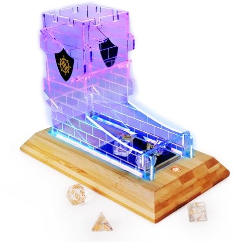 Enhance Gaming LED Würfelturm und Würfelset - Multicolor, Lernspiel