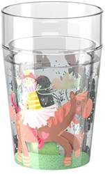 Haba Glitzerbecher Prinzessin Pferd - Kinderbecher mit Glitzereffekt 150 ml