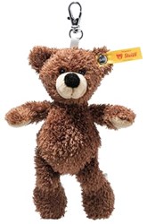 Steiff Plüsch Schlüsselanhänger Fynn Teddybär dunkelbraun 12 cm - Kuscheltier