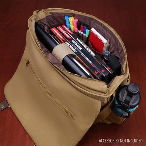 Enhance Gaming Canvas Messenger Bag für RPG-Zubehör und Bücher-3