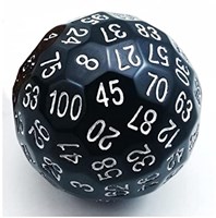 Foam Brain Games Würfel 45mm D100 schwarz - Lernspielzeug