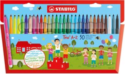 STABILO Filzstift Set mit ergonomischer Dreikant-Griffzone - 30 Farben