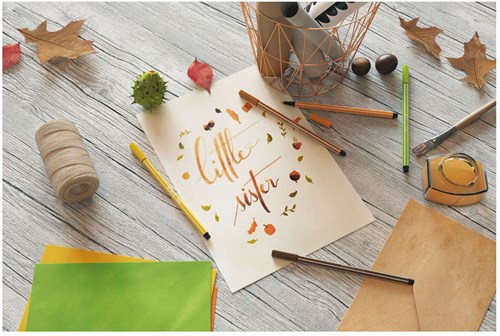 STABILO Premium Filzstift Azurblau - Kreativer Malstift-3