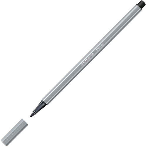 Stabilo Filzstift Pen 68 Premium Mittel Kaltgrau Marker-3