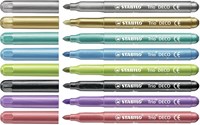 STABILO Metallic Filzstifte Etui 8 Farben - extra dicke Spitze-2