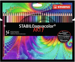 Stabilo aquacolor Aquarellfarbstift ARTY Etui 36 Farben Premium Set