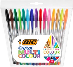 BIC Kugelschreiber Multicolor breite Spitze 1,6 mm - 15er Set