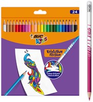 BIC Kids radierbare Buntstifte - 24 Stück - Farbstifte für Kinder-2