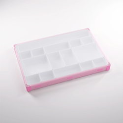 Gamegenic Aufbewahrungsbox für Token und Zubehör XL rosa/weiß - Brettspiele