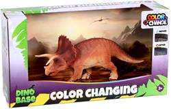Dino Base Spielzeug Triceratops Farbwechsel Dino blau