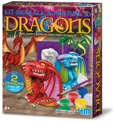 4M 3D-Drachen ausgießen und bemalen – Französisch
