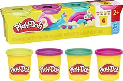 Hasbro Knete Play-Doh 4er-Pack kräftige Farben 85g Dosen