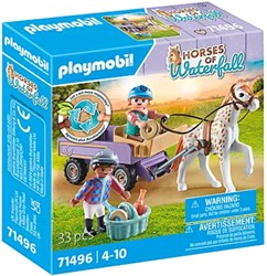 Playmobil Horses of Waterfall Ponykutsche Spielzeug Set - buntes Abenteuer