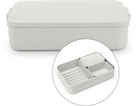 Brabantia Lunchbox Bento Make & Take groß hellgrau Kunststoff 2L