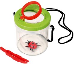 Navir Insektenlupe Naturentdecker mit Doppel-Lupe und Band
