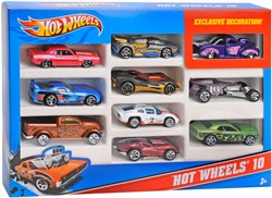 Hot Wheels Geschenkset - Spielzeugautos 10er-Pack mit exklusivem Auto