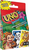 Mattel Kartenspiel UNO Junior - lustiges Kinderspiel mit Tiermotiven