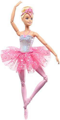 Barbie Ballerina Puppe mit Lichtern - Dreamtopia rosa Kleid-2
