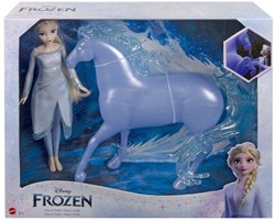Mattel Frozen Elsa Puppe und magisches Pferd Nokk Spielzeug