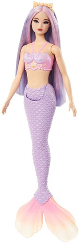 Barbie Meerjungfrau Puppe lila Schwanz Fantasie Spielzeug-3