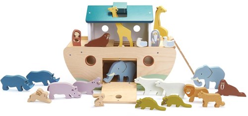 Tender Leaf Holzspielzeug Arche Noah mit Tierfiguren für Kinder-2